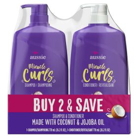 Aussie Curls Shampoo and Conditioner Dual Pack;  26.2 oz