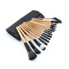 18 Pcs Makeup Brushes Set Powder Foundation Eyeshadow Brushes Pouch Bag