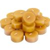 DEYBBY Beeswax Tealight Candles, Small Natural Beeswax Candle in Clear Cup for Home Decor (20 Pack)