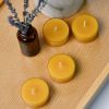 DEYBBY Beeswax Tealight Candles, Small Natural Beeswax Candle in Clear Cup for Home Decor (20 Pack)