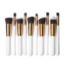 10 pcs makeup brush set (White Golden)