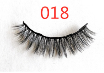 A Pair Of False Eyelashes With Magnets In Fashion (Option: 3PC 018 1 pair eyelashes)