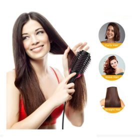 3-in-1 Hair Dryer Styler & Volumizer Brush - Salon-quality results in one tool! (Color: black)